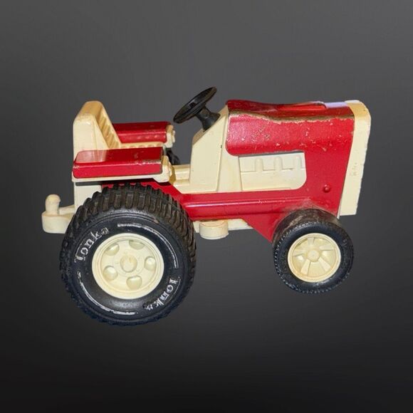 Vintage Tonka Garden Tractor No. 811002 Pressed Steel Plastic Red   A26 - Picture 7 of 10
